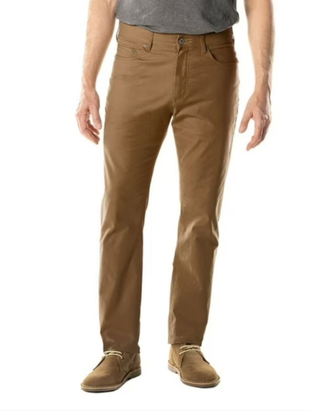 Member's Mark Mason Mens Brown Tile  Straight Fit 5 Pocket Pant Size 40 X 30